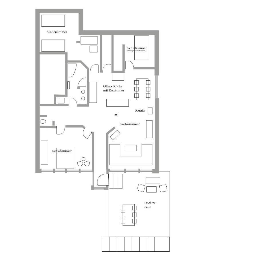 Helle, Offene Dachgeschosswohnung Mit Terrasse Oberloisdorf Bagian luar foto